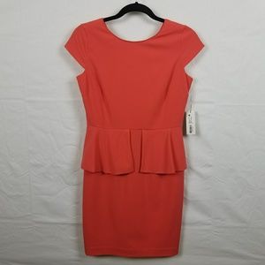 NWT Worthington Coral Peplum dress size 4